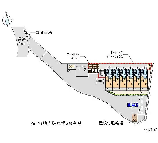 ★手数料０円★枚方市甲斐田新町 月極駐車場